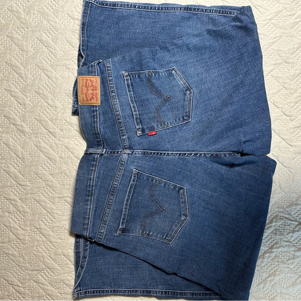 Levi's Blue Straight Jeans Timeless Denim - Picture 6 of 7